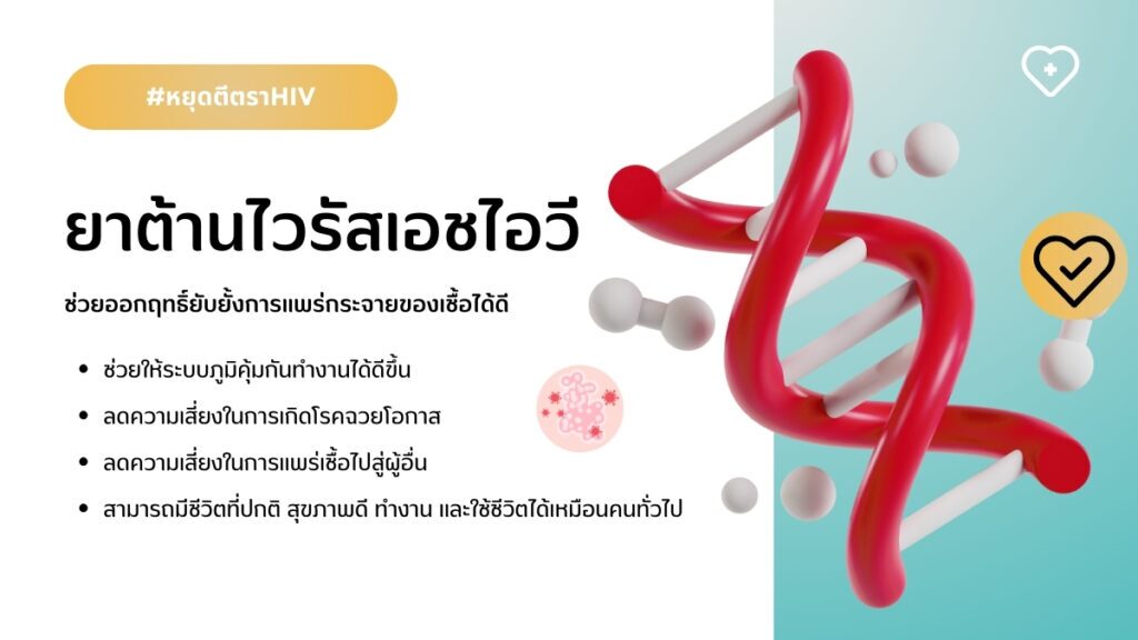 ยาต้านไวรัสเอชไอวี ช่วยให้มีสถานะ U=U